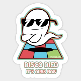 Disco Ghost Sticker